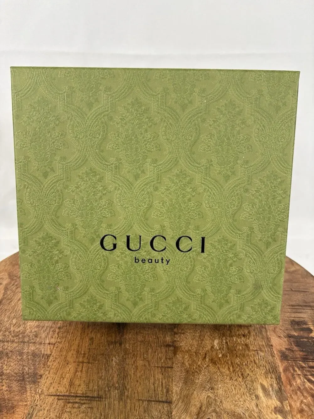 Gucci Beauty Empty Box Only Damask Embossed Cardboard H 9